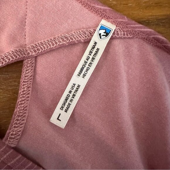 Kuhl pink stretch knit‎ activewear summer dress ladies L - Picture 3 of 8